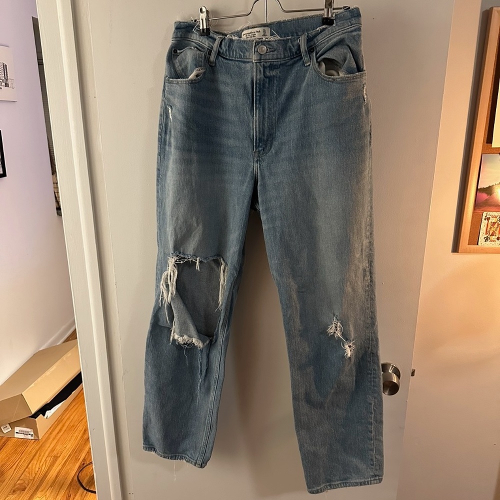 Abercrombie & Fitch 90s Straight Ultra High Rise Curve Love